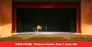 view from the parterre center section of the forest hills fine arts center