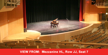 view from the mezzanine HL section of the forest hills fine arts center